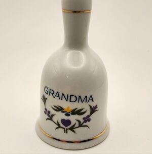 Vintage Porcelain Bell "GRANDMA"